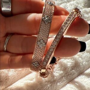 Park Lane Rose Gold and Silver Crystal Bracelet